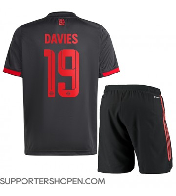 Bayern Munich Alphonso Davies #19 Tredje tröja Barn 2022-23 Kortärmad (+ korta byxor)